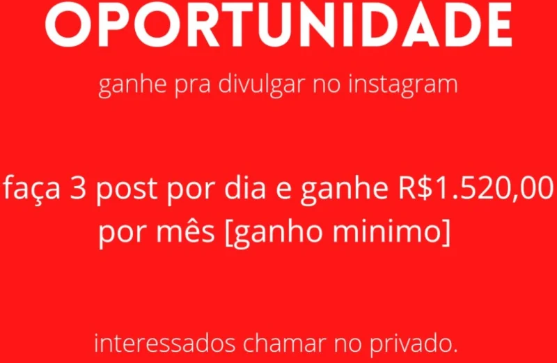 Ganhe com o Instagram