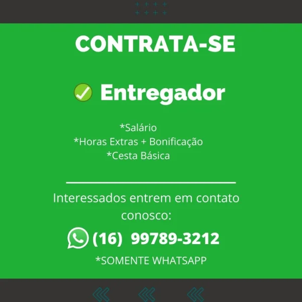 Vaga para Entregador