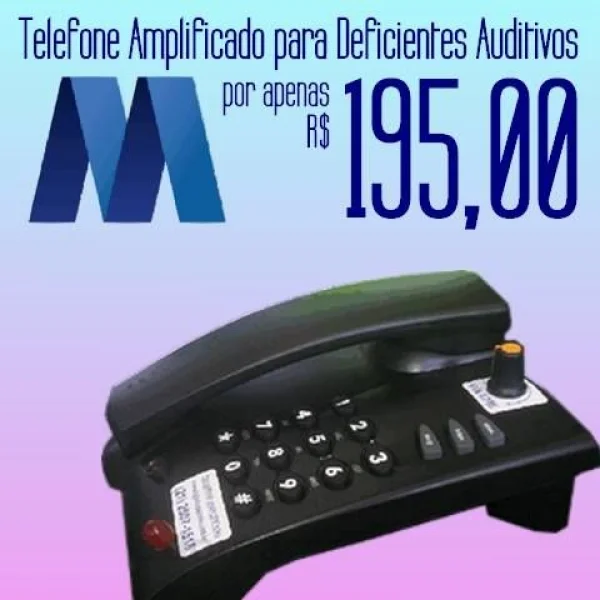 Vendo Telefone Amplificado para Deficientes Auditivos