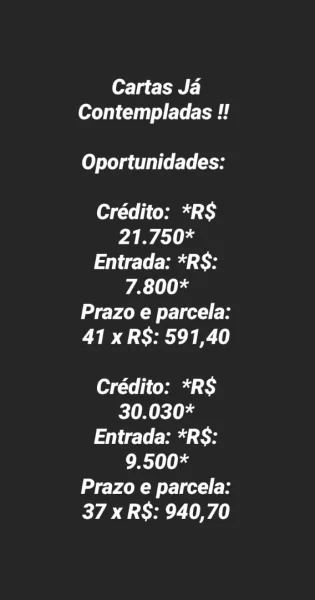 Carta Contempladas Veja Fotos