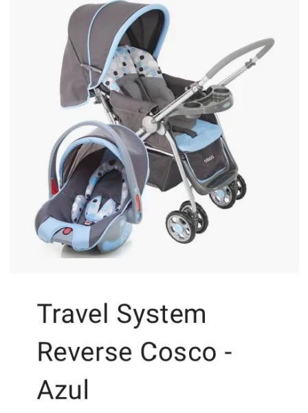 Carrinho de Bebê + Bebê Conforto