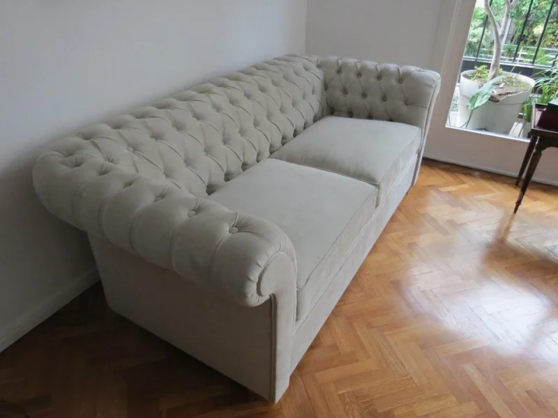 Sofá Chesterfield Clássico Capitone