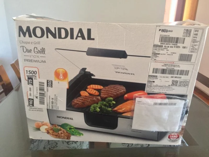 Chapa e Grill Due Grill Inox Premium Mondial