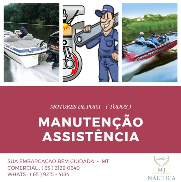 Mj Nautica Cuiabá Manutenção Pecas e Acessorio para Sua Embarcaçao