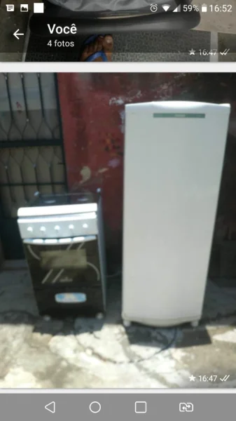 Geladeira e Fogão