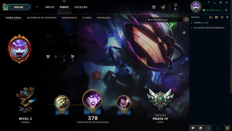 Conta League Of Legends (desde Season 6)