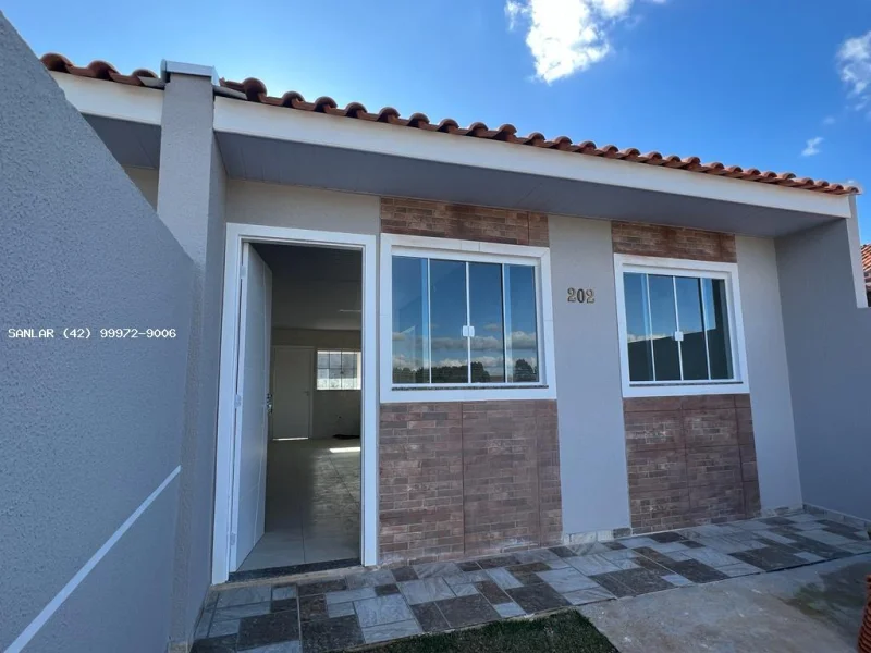 Casa para Venda em Ponta Grossa, Cachoeira, 2 Dormitórios, 1 Banheiro, 1 Vaga