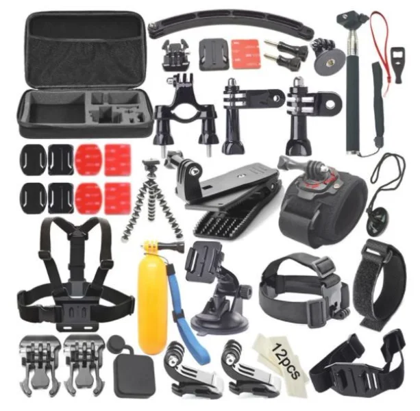 Kit de Acessórios para Câmera de Ação 48 Peças / Waterproof