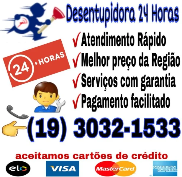 Desentupidora no Parque Hongaro em Sumaré