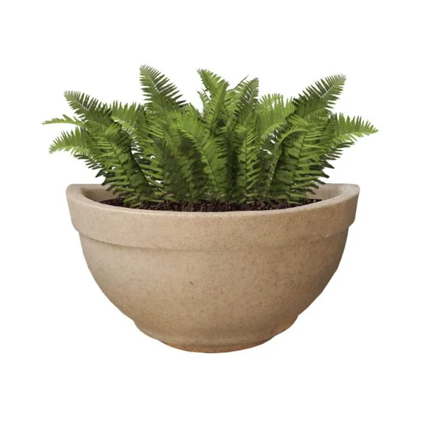 Vaso de Parede Meia Lua 20x38 de Plastico Polietileno Jardim Vertical