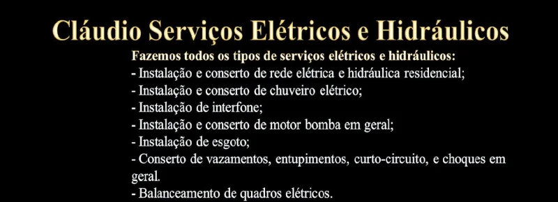 Bombeiro Elétricista Claudio
