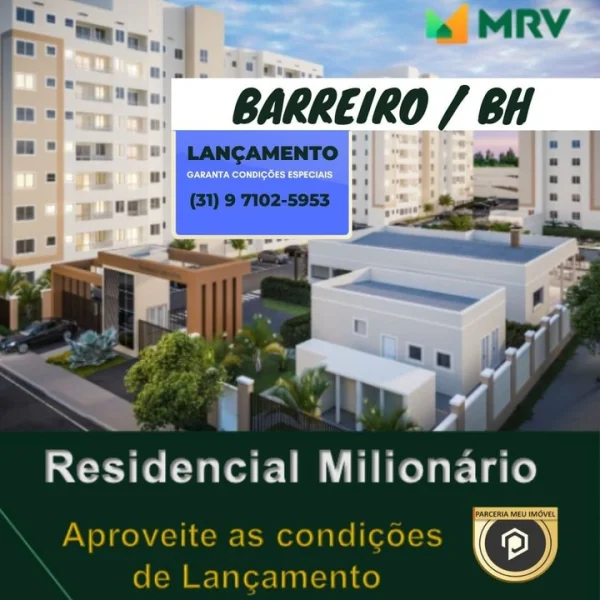 Apartamento a Venda Residencial Milionário no Barreiro Bh