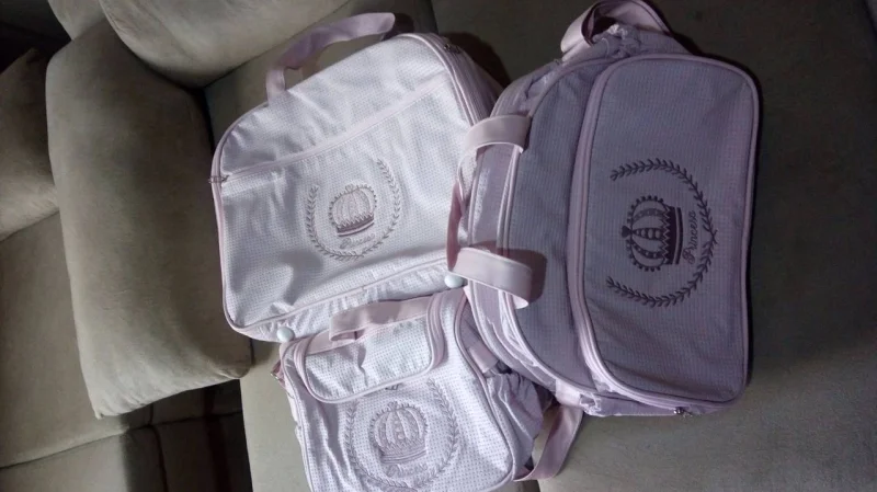 Kit com 3 Bolsas Maternidade