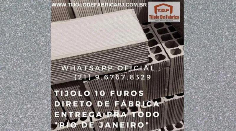 Tijolo Direto de Fábrica Whatsapp: (21) 9.6767.8329 Arraial do Cabo -