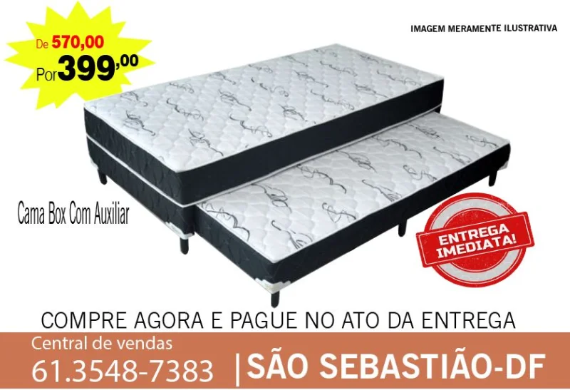 Cama Box com Auxiliar
