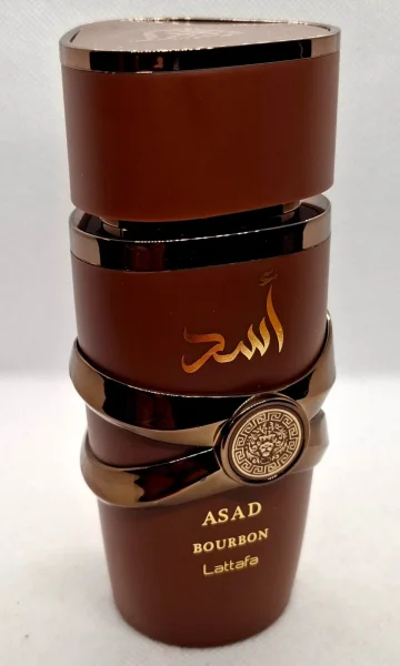 Perfume Árabe Asad Bourbon Lattafa 100ml – Cerca de 85ml Restantes (De Coleção)