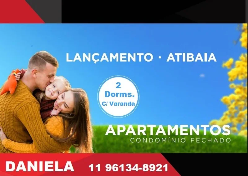 Breve Lançamento de 2 Dormitórios em Atibaia. ótima Localização!
