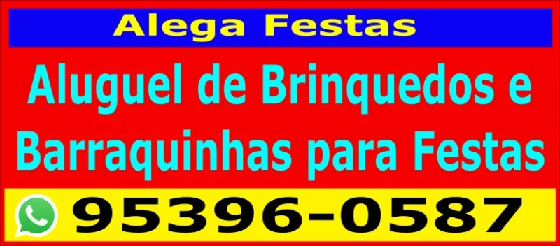 Alega Festas Locação de Brinquedos para Festas Infantis