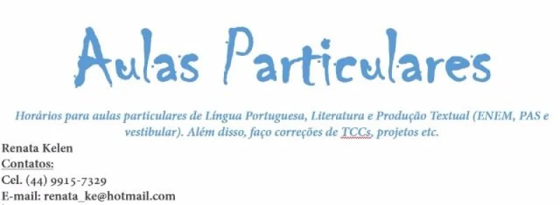Aulas de Português e Correções