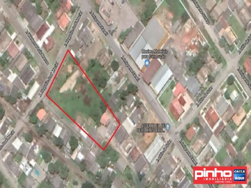 Terreno com área de 5.596,0m2, Venda Direta Caixa, Bairro Paraíso, Criciúma, Sc, Assessoria Gratuita na Pinho