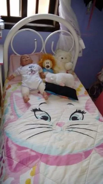 Cama de Solteiro de Ferro com Colchão