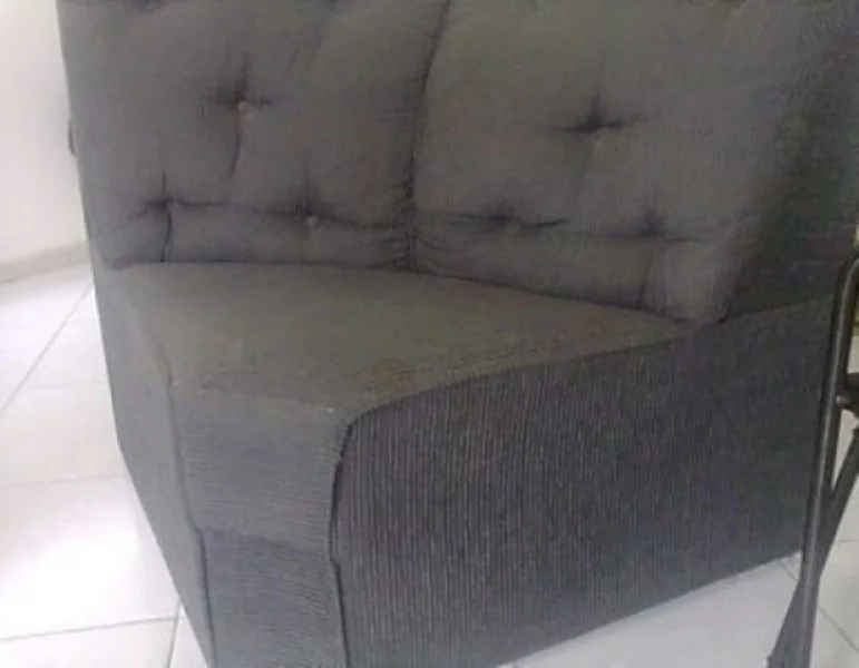 Sofá de Canto Cor Cinza