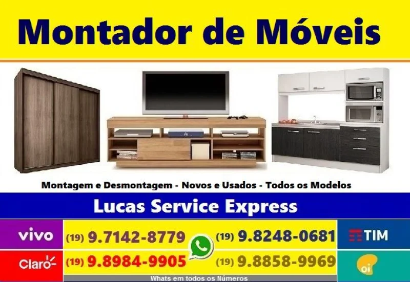 Montador de Móveis Novos e Usados Campinas e Região