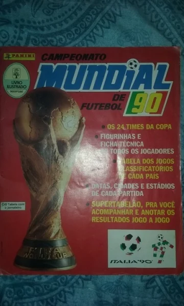 álbuns de Figurinhas das Copas do Mundo de Futebol de 90 e 94