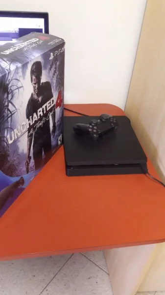 Playstation 4 500gb Slim Console Sony 7 Jogos 1 Controle com Nota Fiscal
