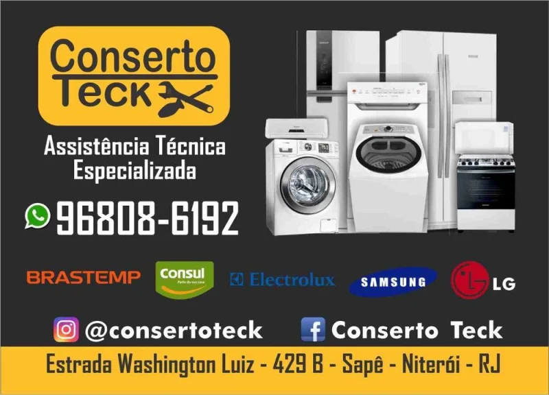 Conserto Assistência Técnica Geladeira - Máquina de Lavar
