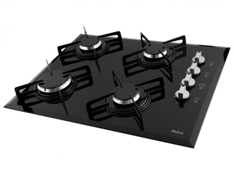 Cooktop 4 Bocas Philco Cook Chef 4 - à Gás Glp Acendimento Automático