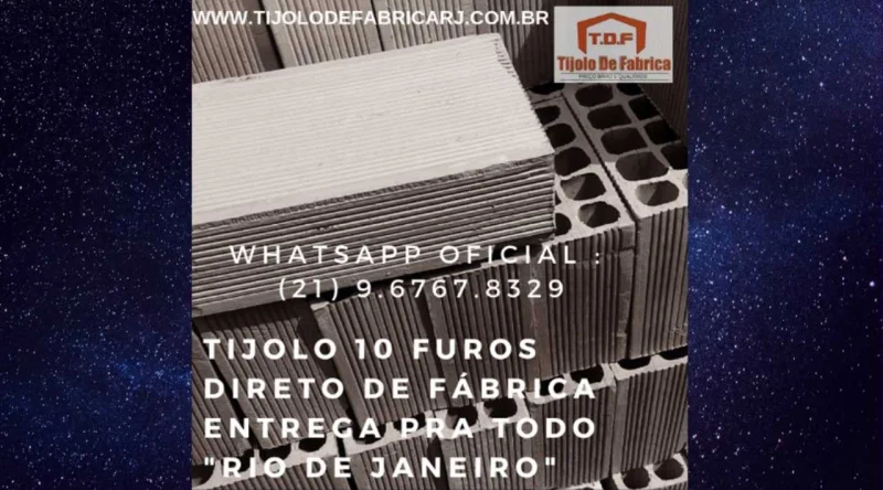 Tijolo Direto de Fábrica Whatsapp: (21) 9.6767.8329 Cardoso Moreira -