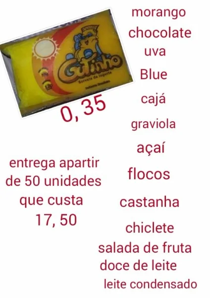 Distribuidora de Garrafinhas Picoles e Sorvetes