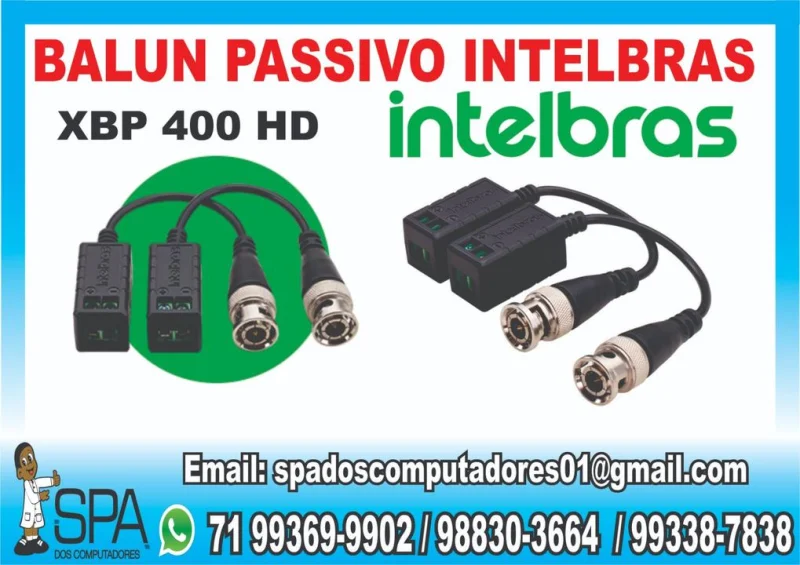 Balun Passivo Xbp 400 Hd Intelbras em Salvador BA