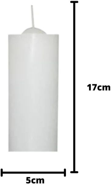 Vela de 7 Dias 300g ( Votiva ) Branca ou Incolor - 100% Parafina Pura