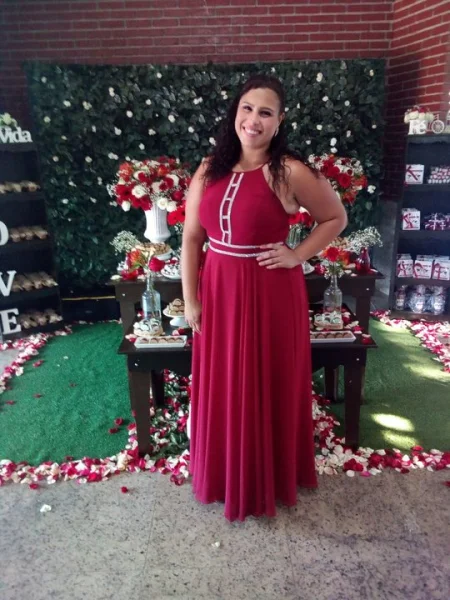 Vestido de Festa Marsala
