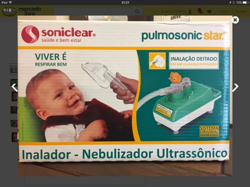 Inalador Nebulizador Ultrassônico