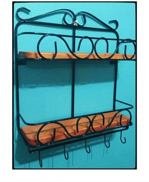 Suporte de Temperos com Ganchos,porta Temperos(não Irá com o Enfeite)