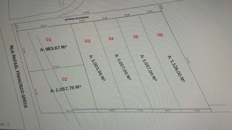 Vendo Terreno 1.000m2 Colombo