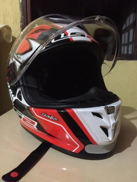 Capacete Ls2 Ff323 Arrow R Réplica Yonny Hernandez Vermelho Branco Preto