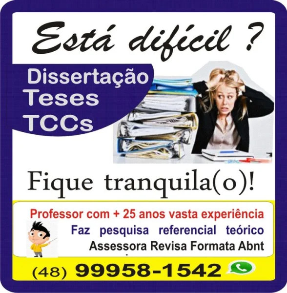 Dissertação Mestrado Tese Doutorado Monografia Artigo Tcc Projeto Abnt