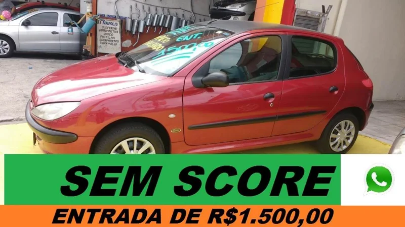 Peugeot 206 Completo sem Score Baixa Entarada