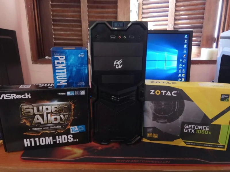 Pc Gamer G4560 3.5 Kabylake 7ª Geração 8gb Ddr4 Gtx 1050ti 4gb