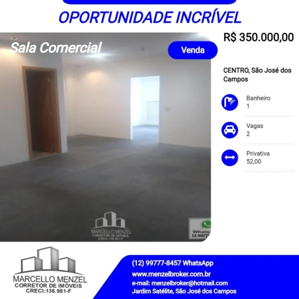 Vende-se: Sala Comercial 811 Exceutive Oficces