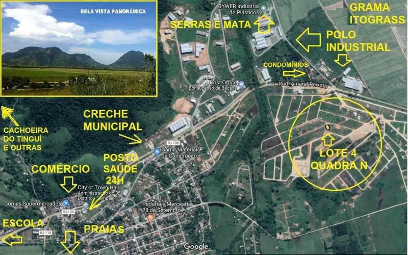 Terreno em Sampaio Correia com Vista Panorâmica