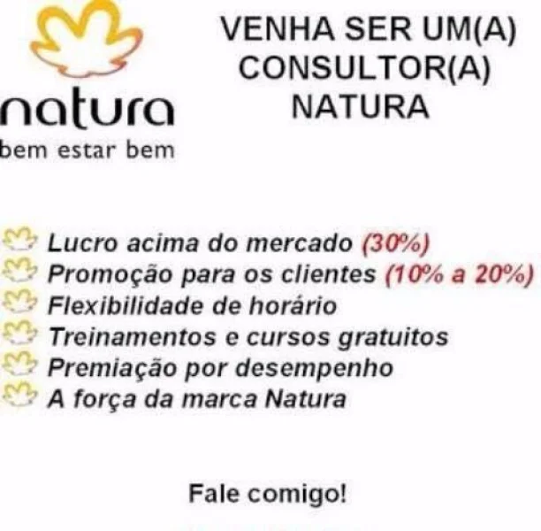 Venha Ser uma Consultora Natura