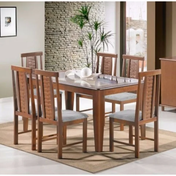 Mesa com 6 Cadeiras