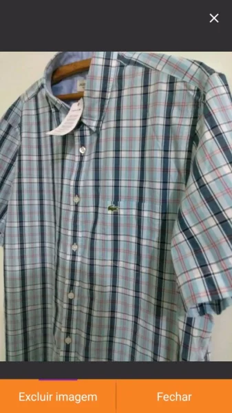 Camisa Lacoste Xadrez