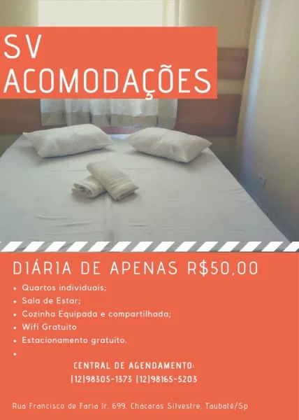 Hospedagem Localizada em Taubaté