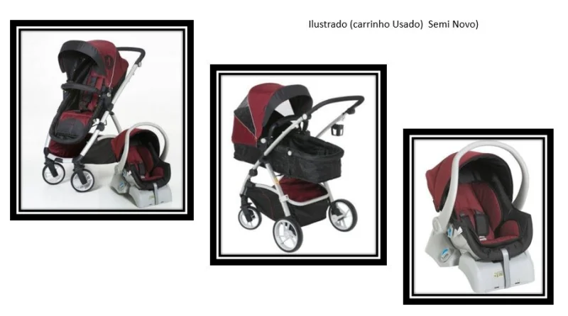 Kit Carrinho de Bebe Conforto Galzerano